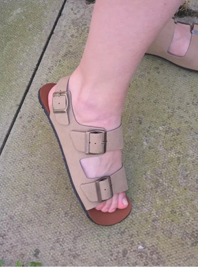CHAD Taupe Barefoot Sandals