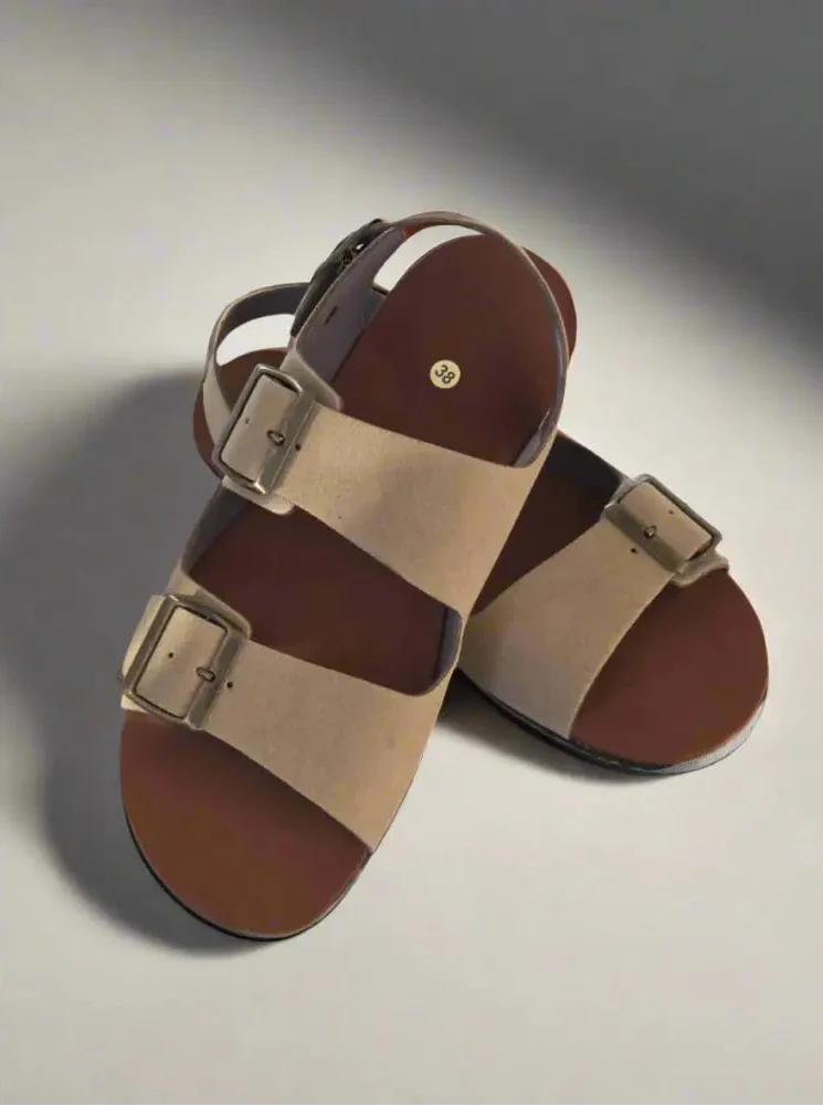 CHAD Taupe Barefoot Sandals