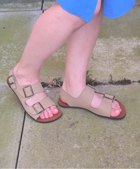 CHAD Taupe Barefoot Sandals