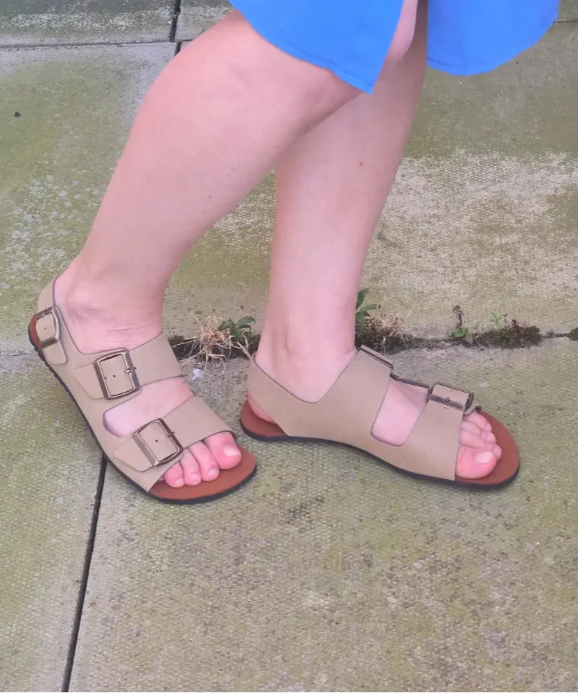 CHAD Taupe Barefoot Sandals
