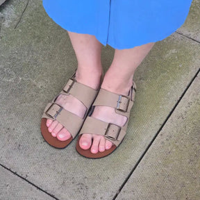 CHAD Taupe Barefoot Sandals